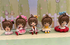 Hugcot Cardcaptor Sakura Clear Card Small Figure 5 Pieces Set (In-stock)