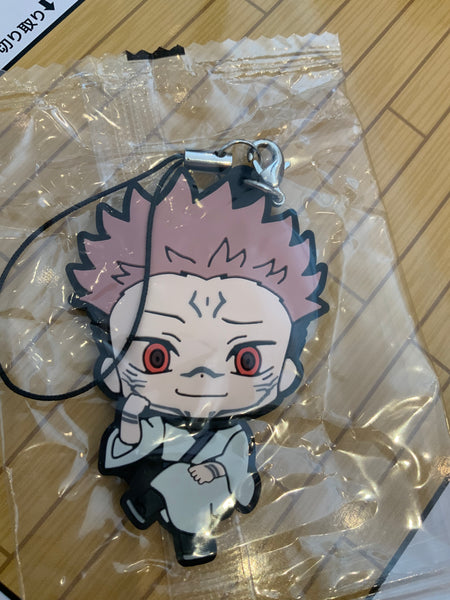 Jadeduo’s Shop Jujutsu Kaisen - Gojou Satoru - Deforaba! - Deform Rubber! Jujutsu Kaisen Keychain - Rubber Keychain (Takara Tomy A.R.T.S)