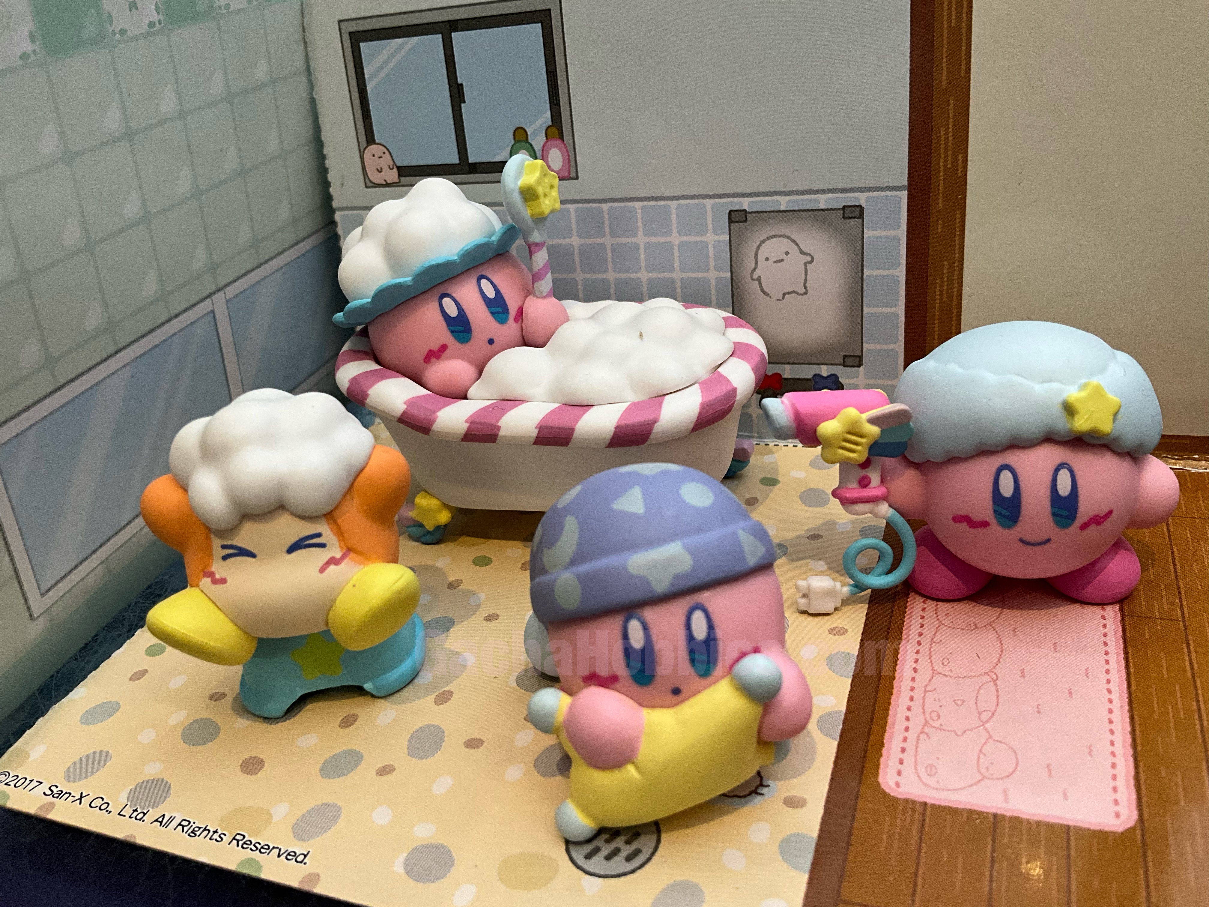 Hoshi no Kirby Sweet Dreams Shower Time Small Figure 4 Pieces Set