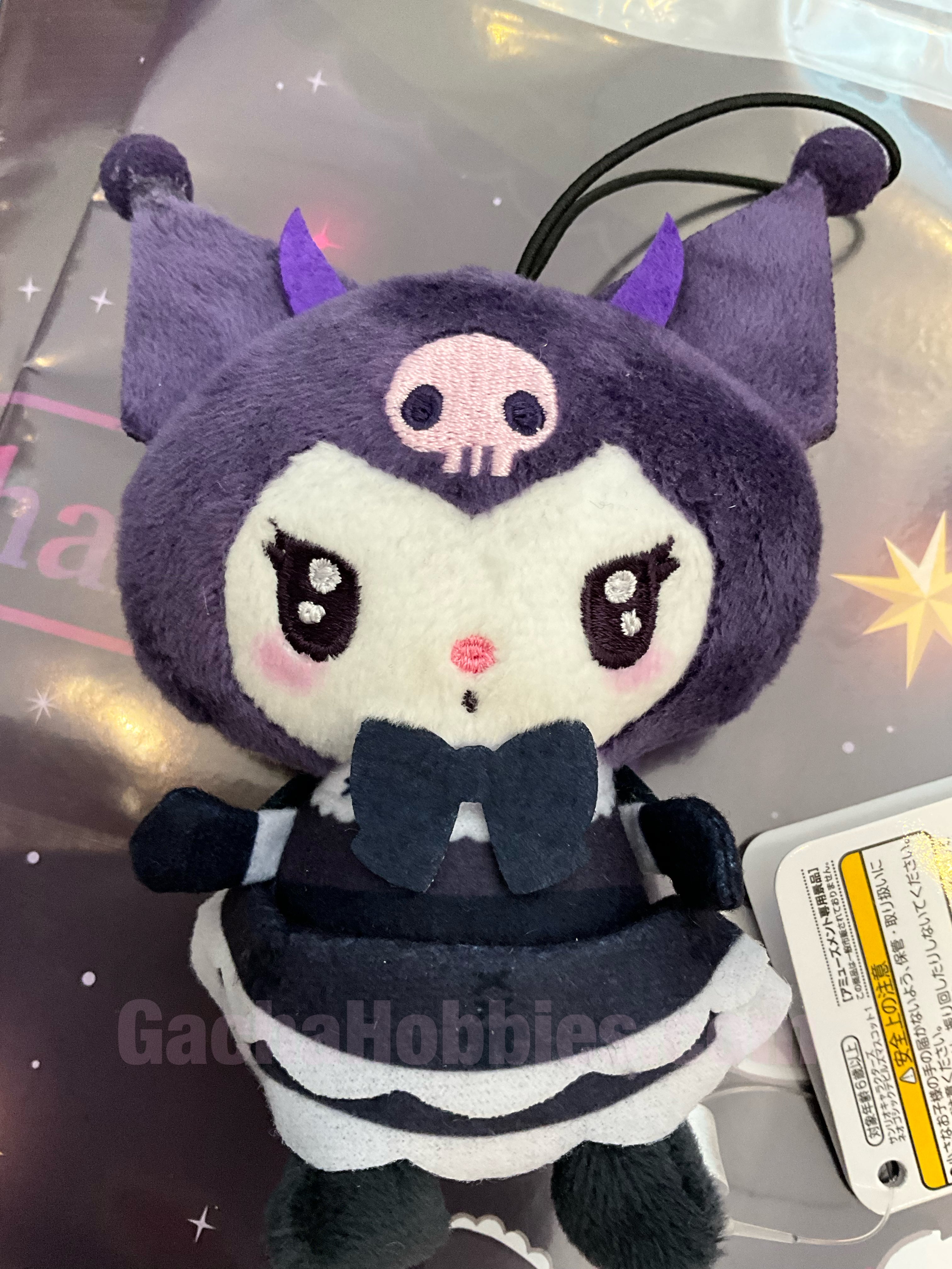 Sanrio Gothic Devil Kuromi Small Plush Keychain (In-stock) – Gacha