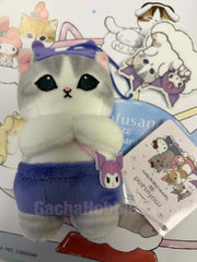 Mofusand x Sanrio Characters Kuromi Cat Small Plush Keychain (In-stock)