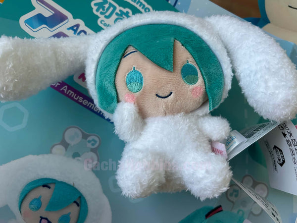 Sega Hatsune Miku x Cinnamoroll Kune Mimi Hatsune Miku Small Plush Type B (In-stock)