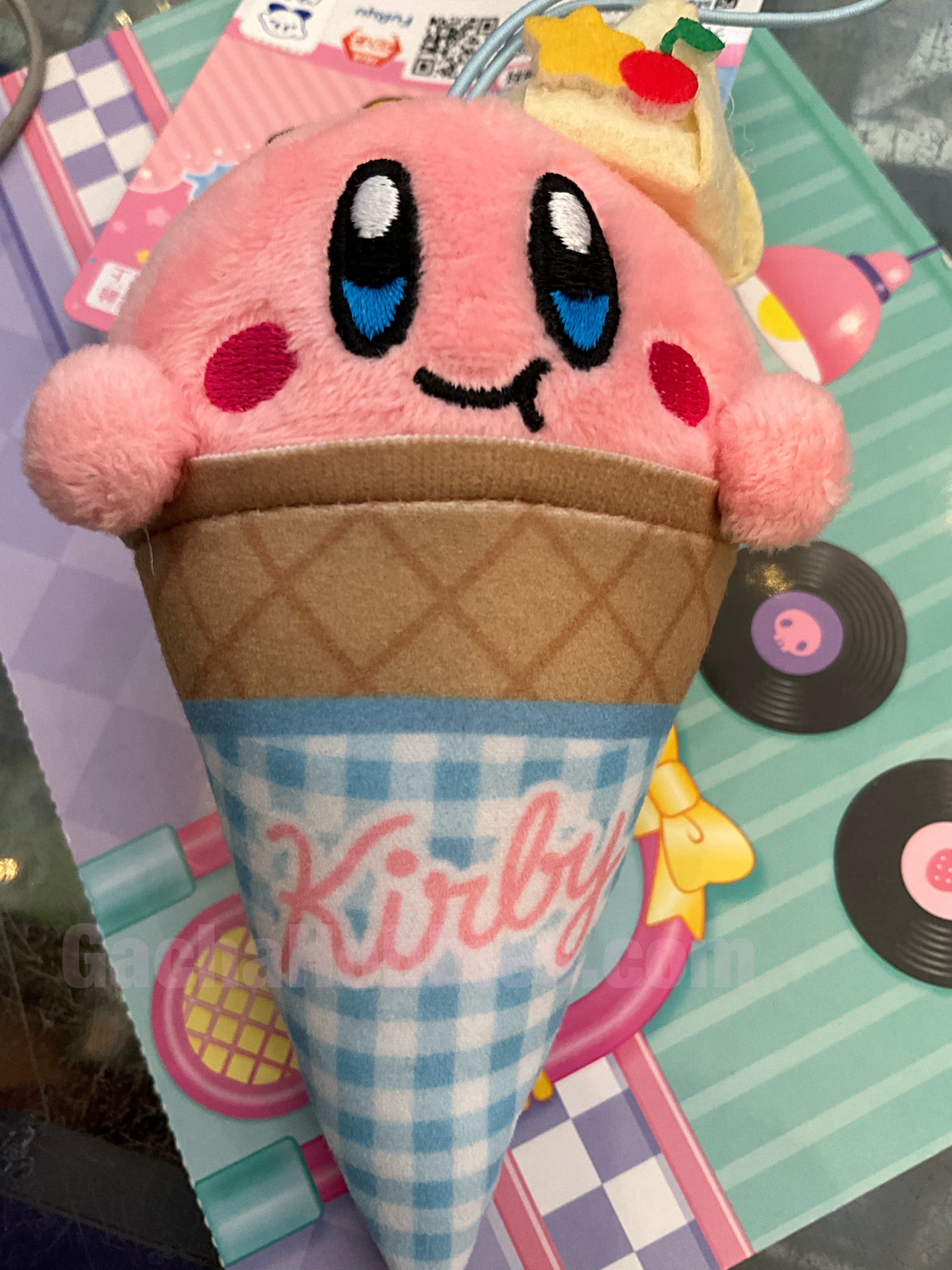 FuRyu Hoshi no Kirby Ice Cream Cone Small Plush Keychain (In-stock