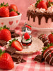 Mofusand Cat Strawberry Chocolate Small Figure Keychain 5 Pieces Set (In-stock)