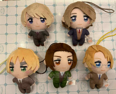 Hetalia Axis Power World Stars Character Small Plush Keychain 5 Pieces Set (In-stock)