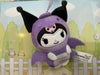Sanrio Characters Kuromi Dinosaur Small Plush Keychain (In-stock)