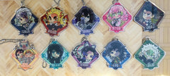 Pita Deforme Kimetsu no Yaiba Demon Slayer Character 10 Pieces Square Acrylic Keychain (In-stock)