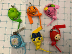 Tamagotchi and Friends Colorful Figure Keychain 6 Pieces Set (In-stock)