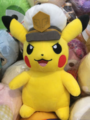 Pokemon Captain Pikachu Medium Plush Type A (In-stock)