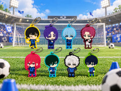 Miagetestar Blue Lock Characters Rubber Keychain 8 Pieces Set (In-stock)