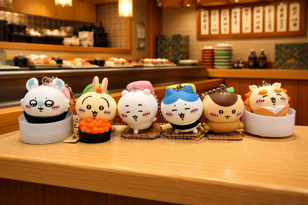 Parade Chiikawa and Friends Sushi Small Figure Keychain 6 Pieces Set (In-stock)