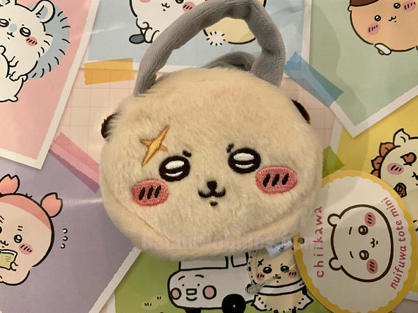 Chiikawa and Friends Rakko Nuifuwa Tote Small Plush Keychain (In-stock)