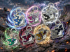 Pokemon 30th Anniversary Acrylic Keychain 7 Pieces Set (In-stock)