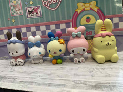 Sanrio Characters Night Time Skincare Small Figure 5 Pieces Set (In-stock)