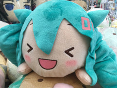 Hatsune Miku Cat Eyes Winking Sporty Outfit Live Audience Lying Down Medium Plush (In-stock)