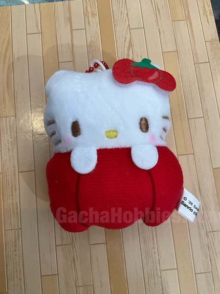 Sanrio Characters Vegetables Hello Kitty Pepper Small Plush Keychain (In-stock)