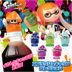 Splatoon Squid Bottle Cap Figure 6 Pieces Set (In-stock)