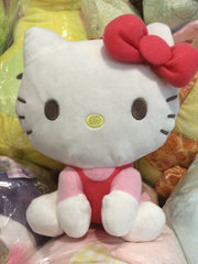 Sanrio Characters Hello Kitty Pink Outfit Small Medium Plush (In-stock)