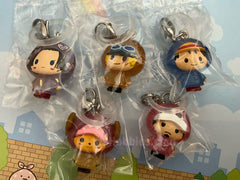 One Piece Pop Style Raincoat Small Figure Keychain Vol.1 5 Pieces Set (In-stock)