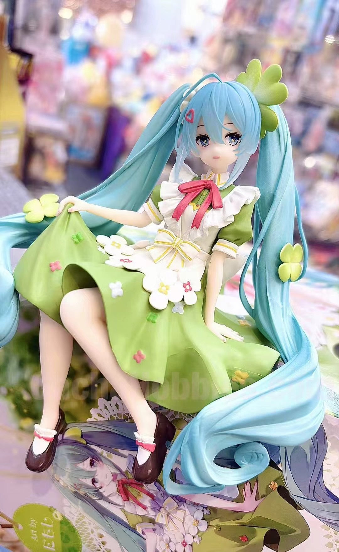 FuRyu Hatsune Miku Flower Fairy Clover Noodle Stopper Figure (In