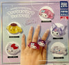 Sanrio Characters Half Clear Rings Vol.1 5 Pieces Set (In-stock)