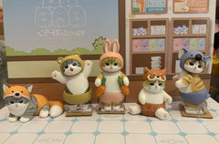 Mofusand Cat with Animal Costume Figure 5 Pieces Set (In-stock)