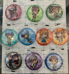 Evangelion Character Chibi Badge 10 Pieces Set (In-stock)