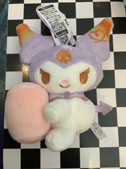 Sanrio Characters Kuromi Baked Bread Small Plush Keychain (In-stock)