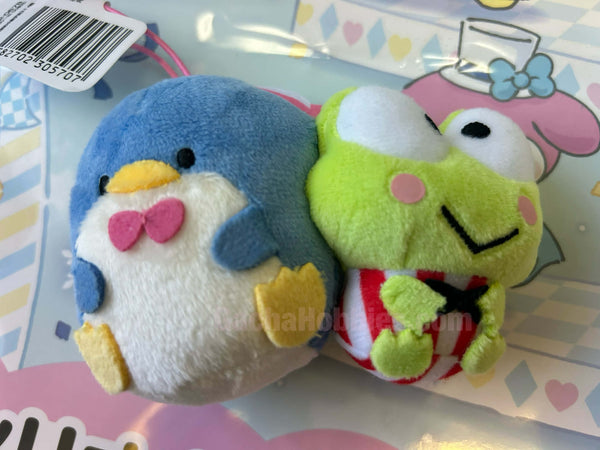 Sanrio Tuxedo Sam x Keroppi Small Plush Keychain (In-stock)