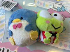 Sanrio Tuxedo Sam x Keroppi Small Plush Keychain (In-stock)