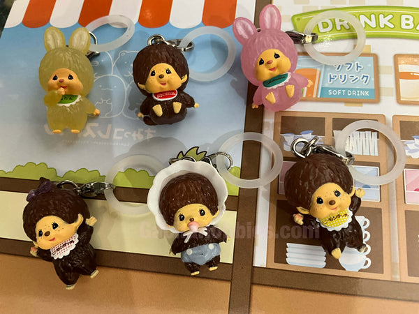 Monchichi and Friends Small Figure Keychain Vol.2 6 Pieces Set (In-stock)