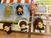 Monchichi and Friends Small Figure Keychain Vol.2 6 Pieces Set (In-stock)