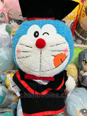 Graduation Doraemon Licking Tongue Furry Medium Plush