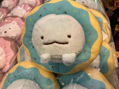 Sumikko Gurashi Chubby Tokage Stuck In Donut Small Plush Keychain (In-stock)