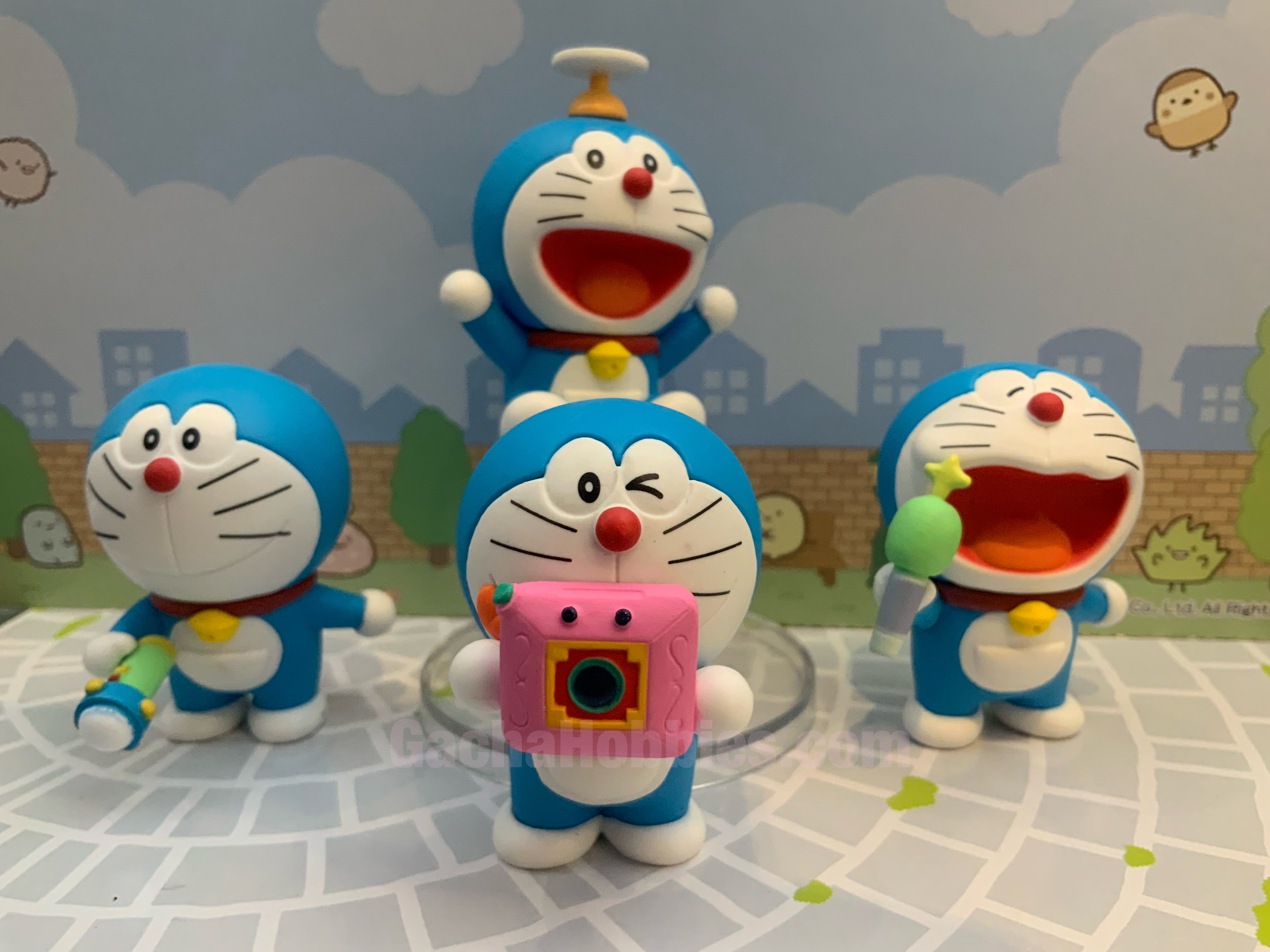 Doraemon Happy Life with Tools Mini Figure 4 Pieces Set (In