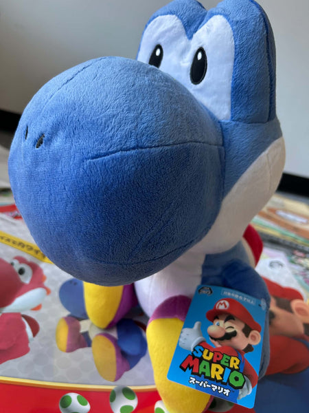 Taito Super Mario Blue Yoshi Big Plush (In-stock)