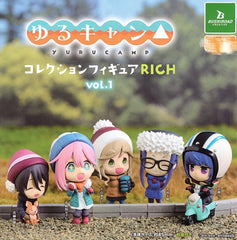 Yurucamp Laid-Back Camp Characters Figure Collection RICH Vol.1 5 Pieces Set (In-stock)