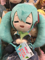 Taito Hatsune Miku Hugs Leeks Close Eyes Medium Plush (In-stock)