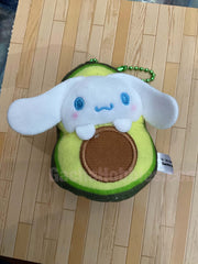 Sanrio Characters Vegetables Cinnamoroll Avocado Small Plush Keychain (In-stock)