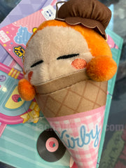 FuRyu Hoshi no Kirby Waddle Dee Ice Cream Cone Small Plush Keychain (In-stock)