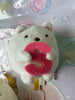 Sumikko Gurashi Shirokuma Holding Letter Small Plush Keychain (In-stock)