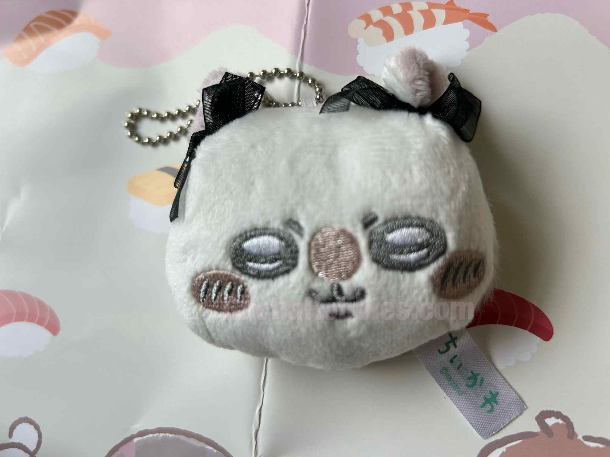 Chiikawa and Friends Momonga Mirror Plush Keychain (In-stock