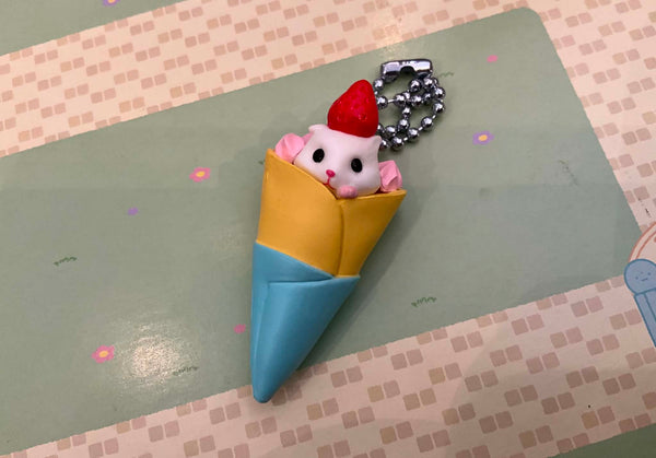 Hamster Noon Desserts Small Figure Keychain 6 Pieces Set (In-stock)