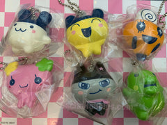 Tamagotchi Characters Squishy Keychain 6 Pieces Set (In-stock)