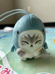 Mofusand Cat in Sea Animals Costume Small Plush Keychain Type D (In-stock)