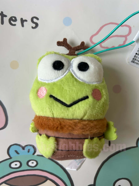 Sanrio and Friends Keroppi Beetle Small Plush Keychain (In-stock)