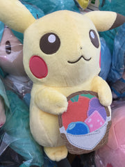 Pokemon Picnic Pikachu with Fruit Basket Medium Plush (In-stock)