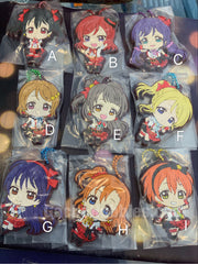 Love Live μ's Flat Rubber Keychain 9 Pieces Set (In-stock)