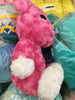 Post Pet Fun Factory Long Fur Pink Bear Medium Plush (In-stock)
