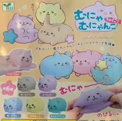 Neko Cat Super Soft Tofu Mochi Squishy Vol.2 6 Pieces Set (In-stock)